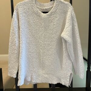 Fluffy White Sweater